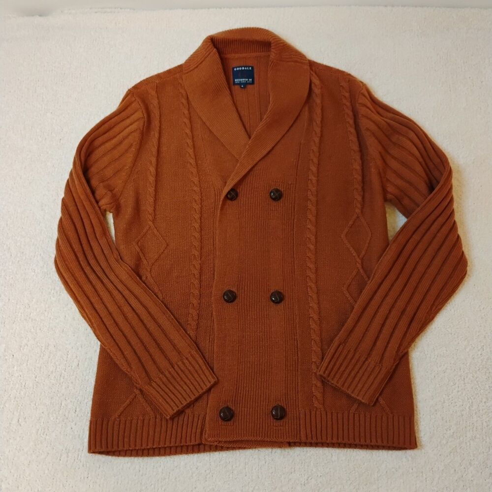 Goodale Brown  Wool Blend  Sweater Preppy Quiet Luxury Minimalist Men L